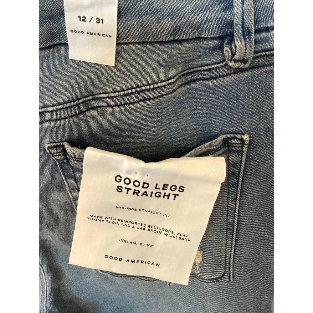 NWT Good American Good Legs Straight, 12/31 - Picture 4 of 7